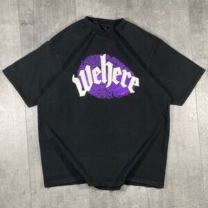 Wehere Streetwear Finger Print Tee Shirt